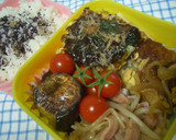 お弁当に♪鶏のから揚げの卵とじ作り方3写真