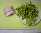 簡単美味しいささげのベーコン炒め♪作り方1写真