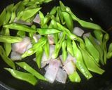簡単美味しいささげのベーコン炒め♪作り方3写真