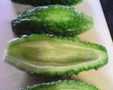 ★ゴーヤ煮込みハンバーグ(#^.^#)★作り方1写真