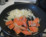 たっぷりきのことサーモンの和風パスタ作り方4写真