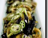 揚げ茄子そうめんにオクラつゆ作り方18写真