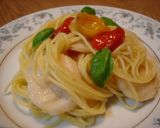 ドライトマトとホタテのパスタ作り方6写真