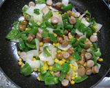 野菜とウインナー☆トマトのパスタ作り方3写真