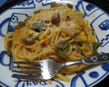 野菜とウインナー☆トマトのパスタ作り方7写真