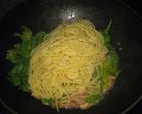 セロリとベーコンの醤油風味パスタ作り方5写真