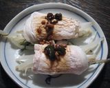 茹でた豚肉でクルクル☆作り方4写真