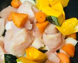 ゴールデンカレー●チキンカボチャカレー作り方1写真
