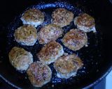 大葉たっぷり　鶏のつくね照焼き作り方3写真