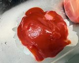 魚のケチャップマスタードソースがけ作り方2写真