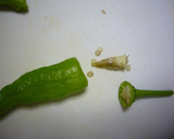 芯まで♬簡単ししとうの種取り方法！作り方4写真