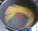 ベーコンとしめじのクリームパスタ作り方1写真
