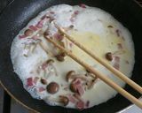 ベーコンとしめじのクリームパスタ作り方4写真