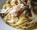 ベーコンとしめじのクリームパスタ作り方6写真