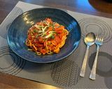 塩クジラとイカの塩辛のトマトソースパスタ作り方8写真