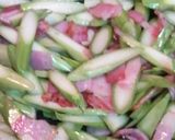 長いもと舞茸の胡麻ドレ炒め作り方2写真