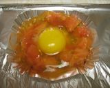 朝食にアルミハクで目玉焼き♪作り方2写真