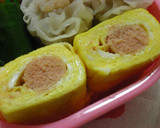 お弁当☆卵１個で簡単ジュワっとだし巻き卵作り方12写真