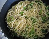 挽き肉とピーマンの柚子胡椒パスタ作り方4写真