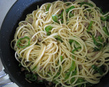 挽き肉とピーマンの柚子胡椒パスタ作り方4写真
