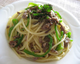 挽き肉とピーマンの柚子胡椒パスタ作り方5写真