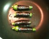 シーチキンチーズのししとう海苔巻き作り方3写真