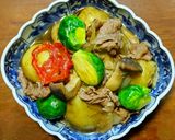 新じゃがの肉じゃが　新玉葱、発酵玉葱作り方11写真