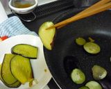 ナスと豚肉青菜も入って梅マヨさっぱり炒め作り方5写真