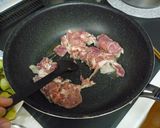ナスと豚肉青菜も入って梅マヨさっぱり炒め作り方6写真