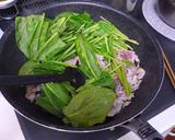 ナスと豚肉青菜も入って梅マヨさっぱり炒め作り方7写真