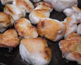 カリカリ胸肉のとろ~りキノコあんかけ。作り方4写真