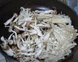 カリカリ胸肉のとろ~りキノコあんかけ。作り方5写真