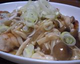 カリカリ胸肉のとろ~りキノコあんかけ。作り方8写真