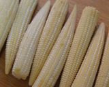ベビーコーンの揚げ塩作り方1写真