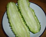 苦くないゴーヤの下ごしらえ☆作り方1写真