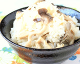 秋♪きのこの旨味あじわう、ひらたけ御飯♪作り方4写真