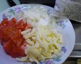 シャキシャキぴーまんのピザ風包み☆作り方1写真