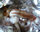 お酒のお供に♪いかわたとゲソのホイル焼き作り方1写真