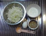 キャベツとシーチキンのお好み焼き風作り方1写真