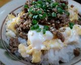 スタミナ焼肉そぼろ丼作り方5写真