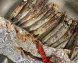 コツ：フライパン、アルミホイルでししゃも焼き作り方4写真