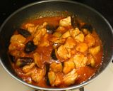 鶏肉とナスのナポリタン炒め作り方4写真