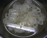 れんこんと豚肉の炒めサラダ作り方1写真