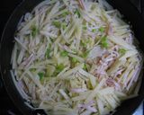 ハムとじゃがいもともやしのカレー炒め作り方4写真