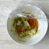こんにゃくのネギ塩ピリ辛炒め作り方1写真