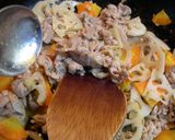れんこんと豚肉の炒めサラダ作り方5写真