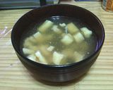 [男の料理] 鶏と油揚げのスープ作り方5写真