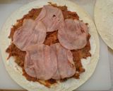 US元旦那が作った笑　簡単ケサディーヤ☆作り方3写真