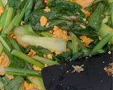 にんにく麹deえびと小松菜のたまご炒め作り方6写真