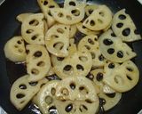 簡単♪厚切りれんこんの照焼きにんにく風味作り方3写真
